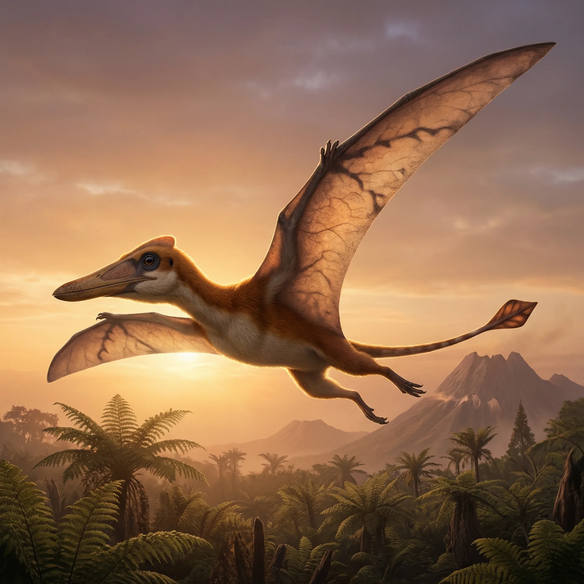 크립토드라콘 (Kryptodrakon progenitor) — 익룡 · 쥐라기 고생물 일러스트 | DinoLifePedia