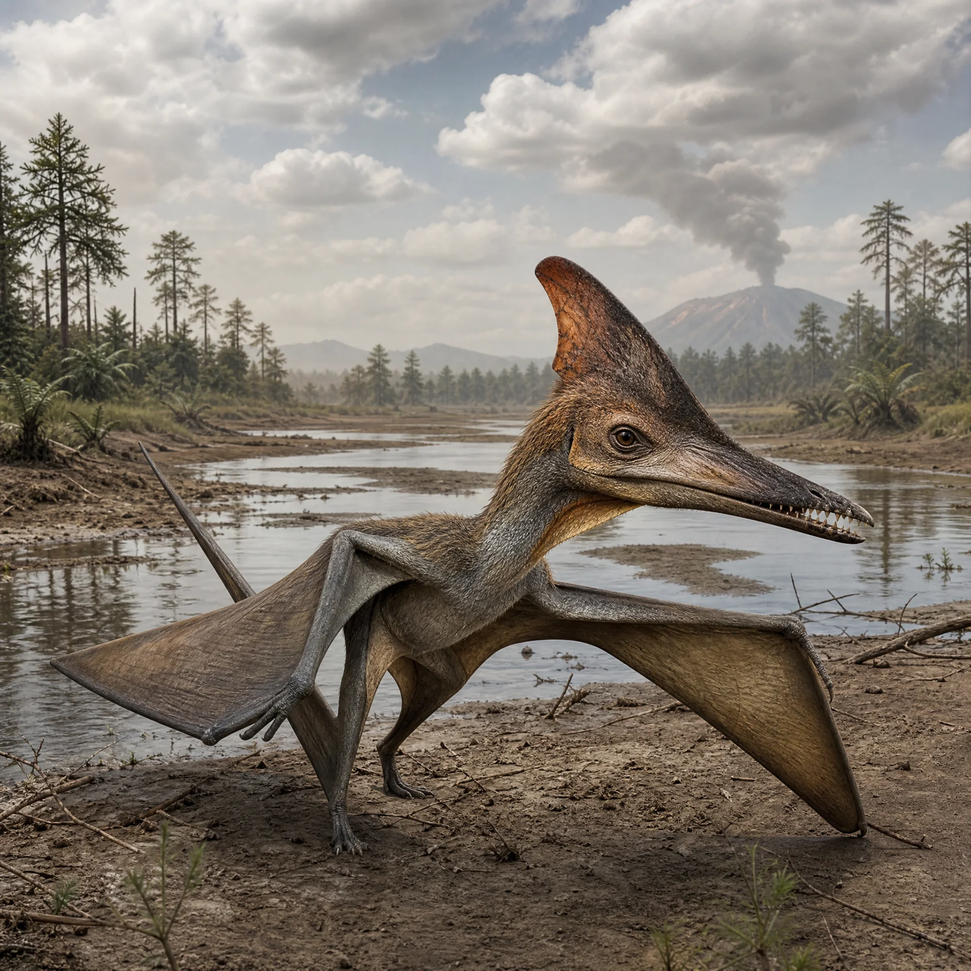 크립토드라콘 (Kryptodrakon progenitor) — 익룡 · 쥐라기 고생물 일러스트 | DinoLifePedia