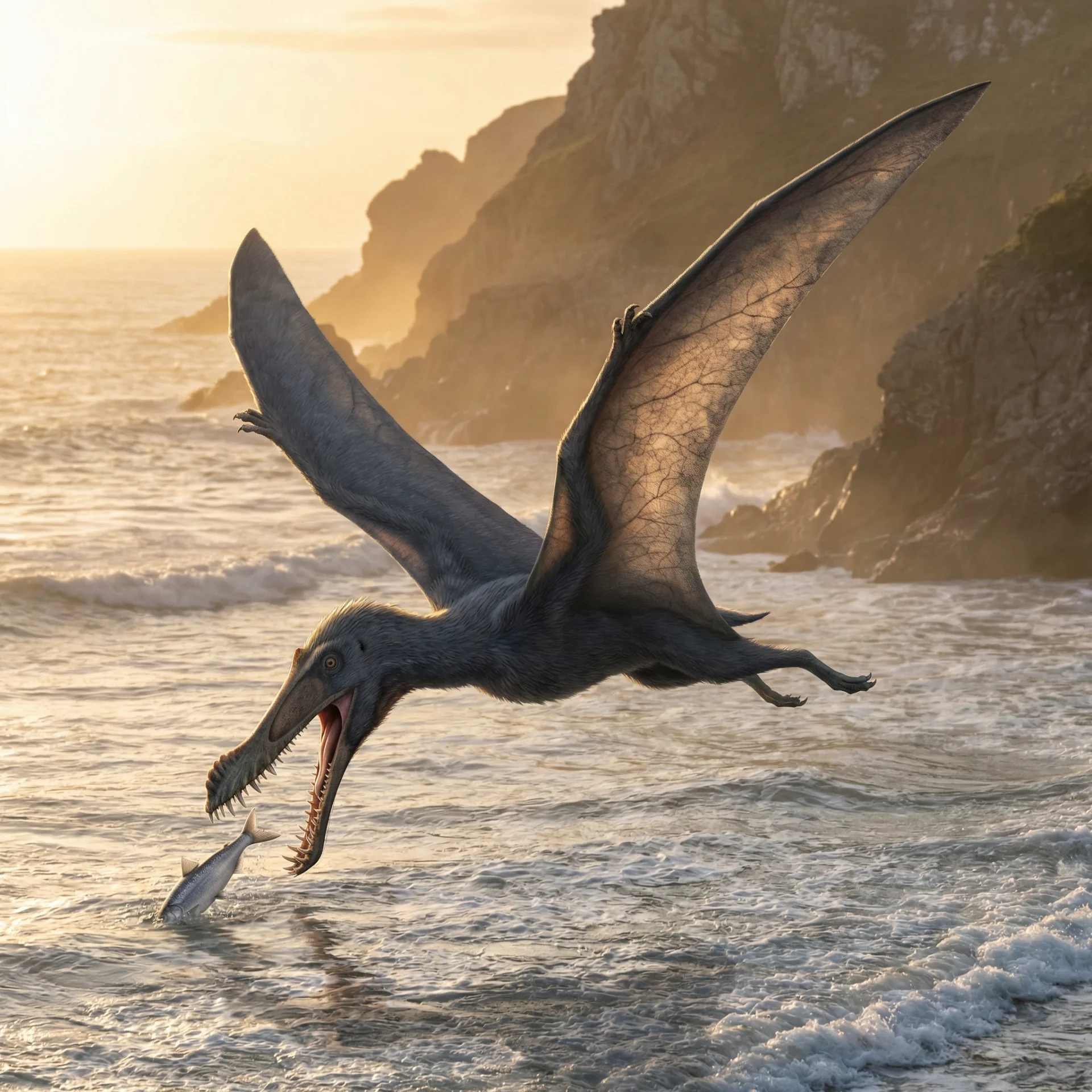 구이드라코 (Guidraco venator) — 익룡 · 백악기 고생물 일러스트 | DinoLifePedia