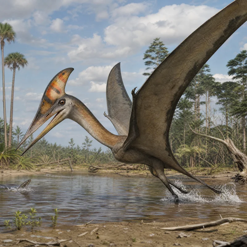 페로드라코 (Ferrodraco lentoni) — 익룡 · 백악기 고생물 일러스트 | DinoLifePedia