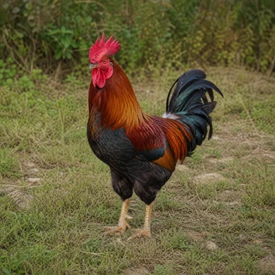 닭 (Gallus gallus domesticus) — 조류 현생 생물 일러스트 | DinoLifePedia